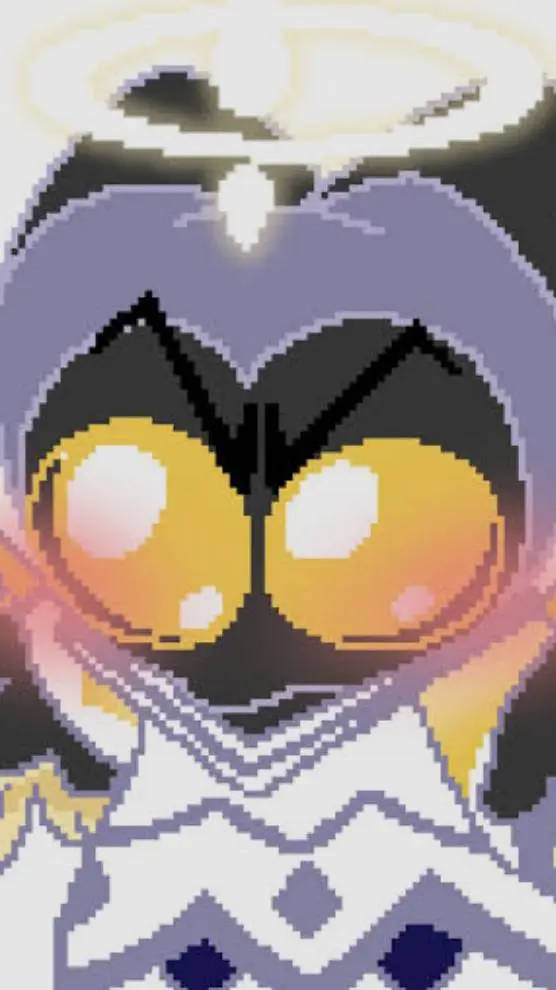 ai character: Adam blushes  background