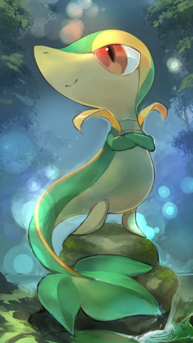 ai character: Snivy background