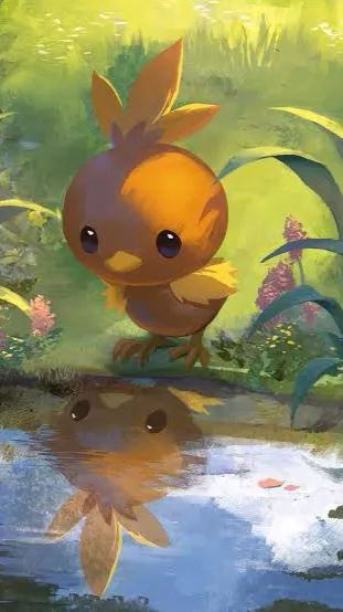 ai character: Torchic background