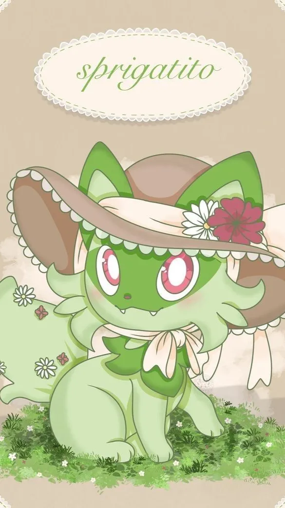 ai character: Sprigatito background