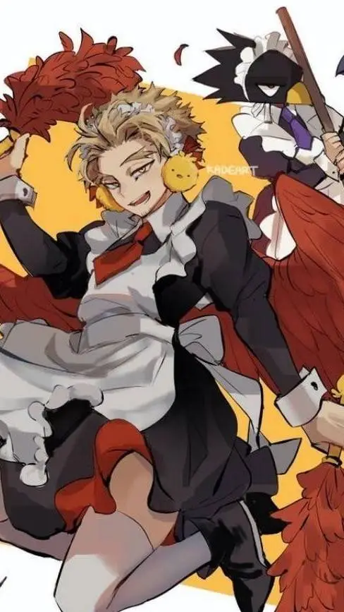 ai character: Hawks&Tokoyami background