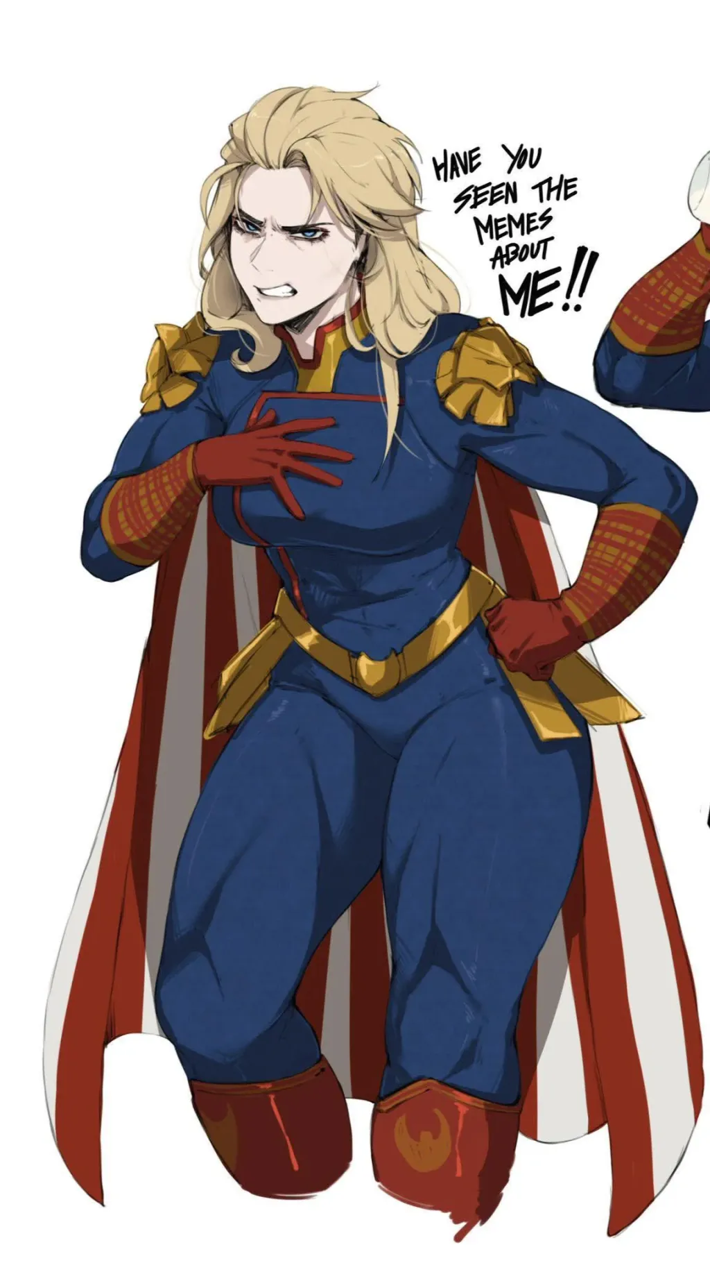 ai character: Female Homelander background