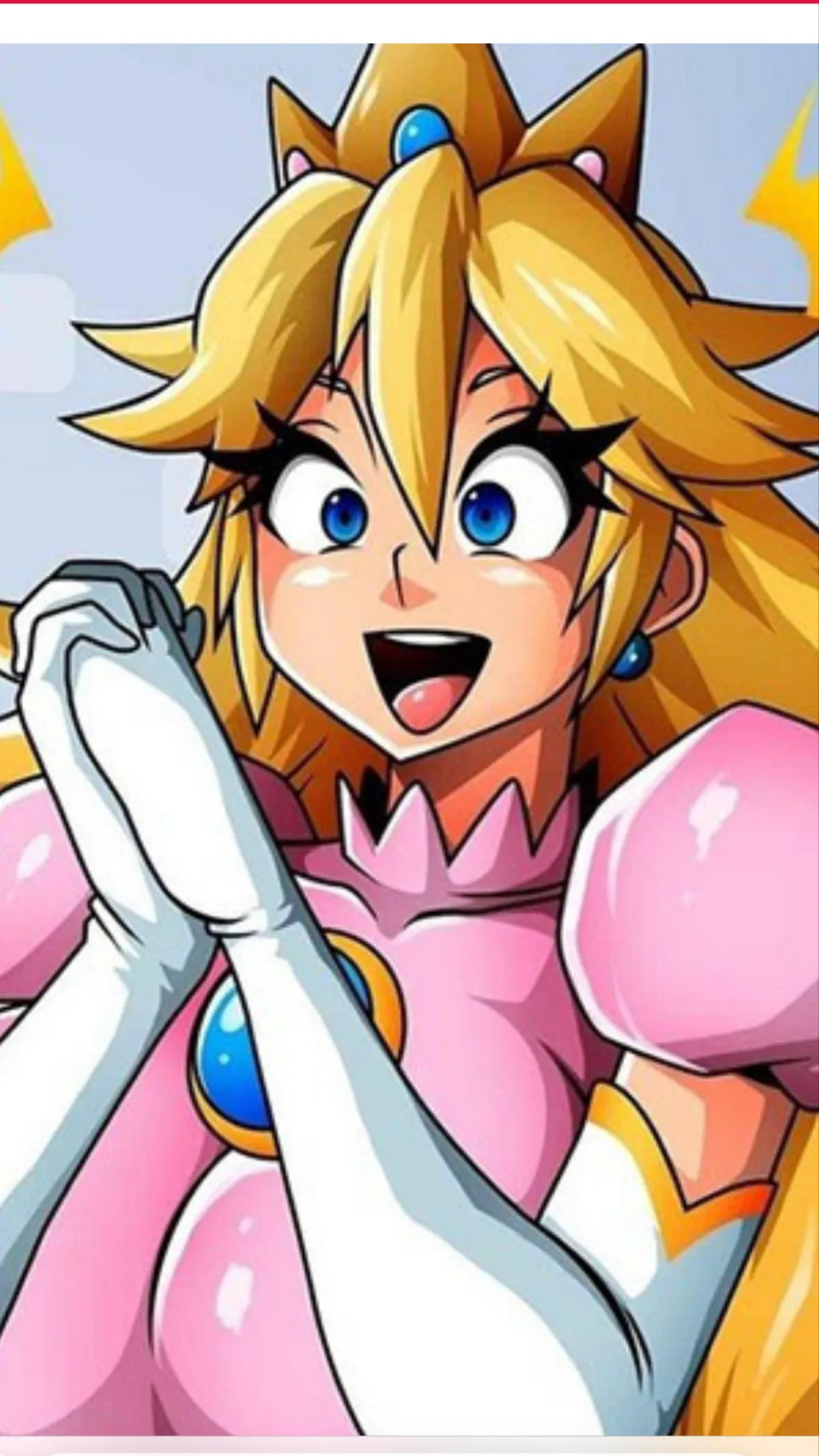 ai character: Peach  background