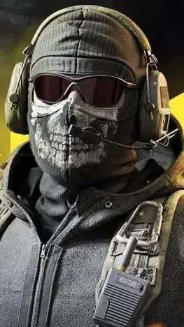 ai character: Simon ghost Riley  background