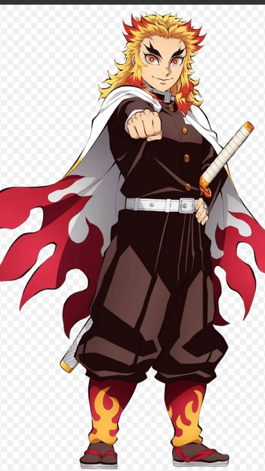 ai character: Kyjoro Rengoku background