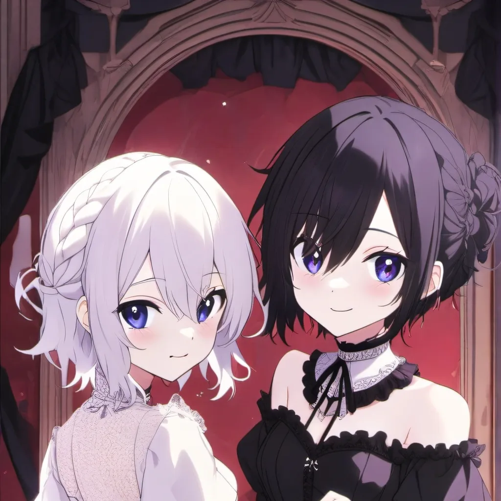 chat with ai character: Goth Sistars🤍🖤