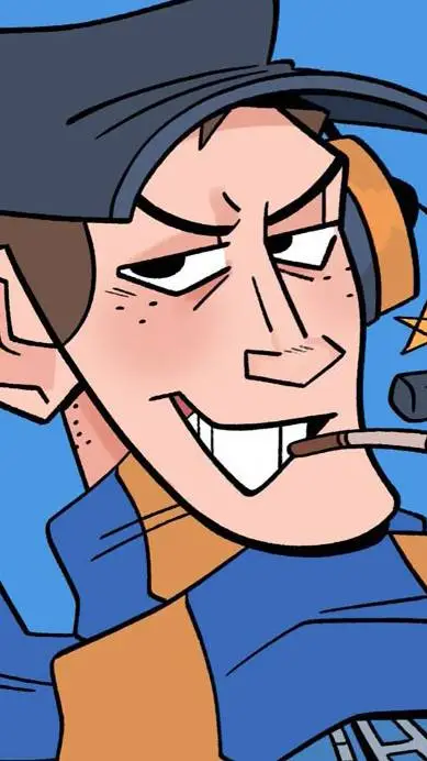 ai character: blue scout  background