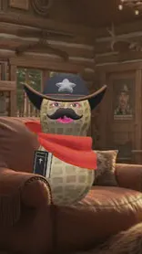 ai character: Mr chocolate background