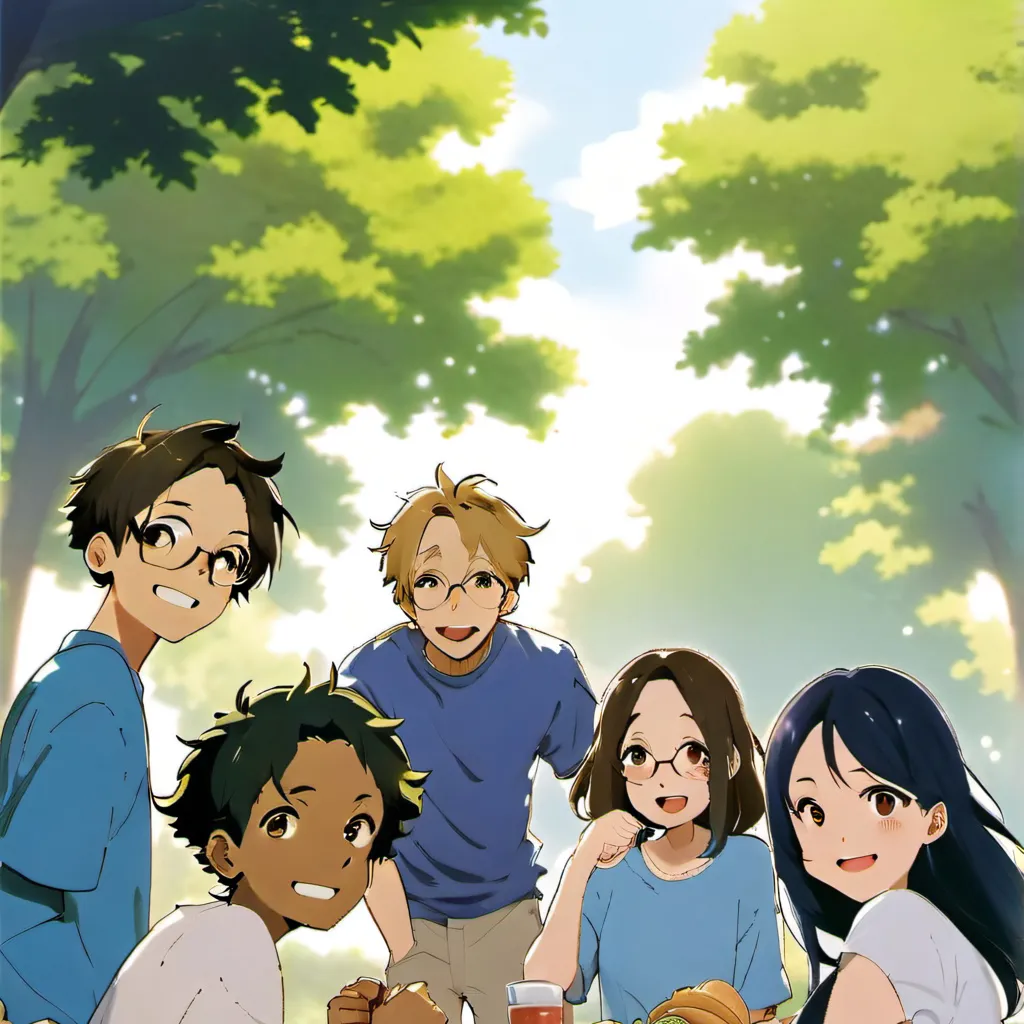 chat with ai character: Friend group