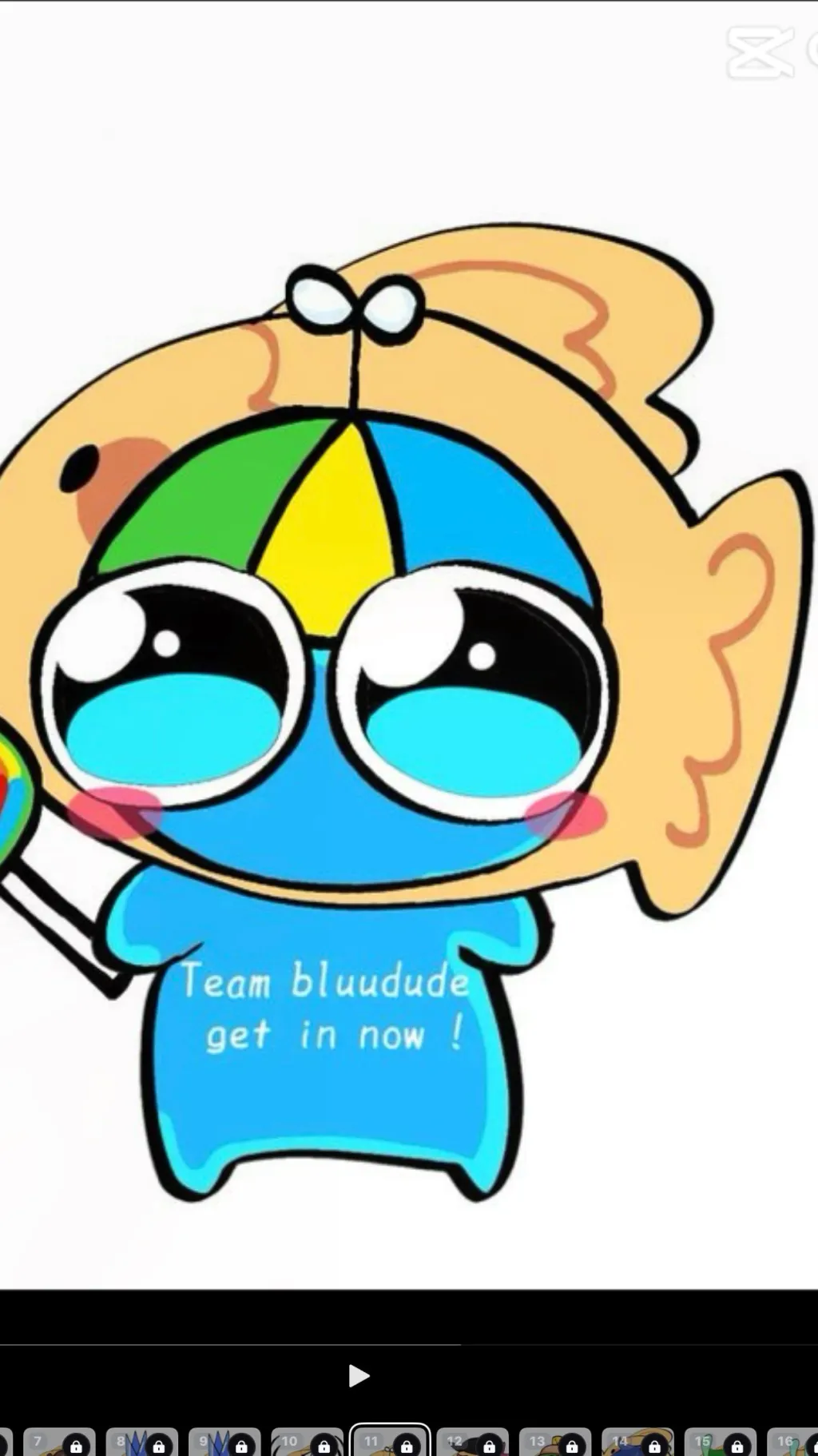 ai character: Bluudud background
