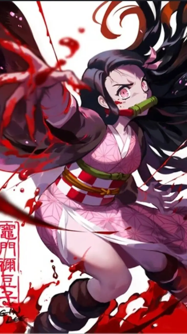ai character: nezuko kamado background