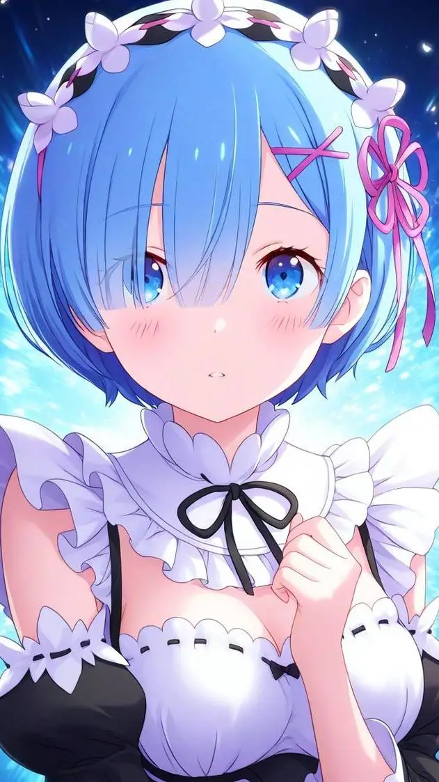 ai character: REM❤ background