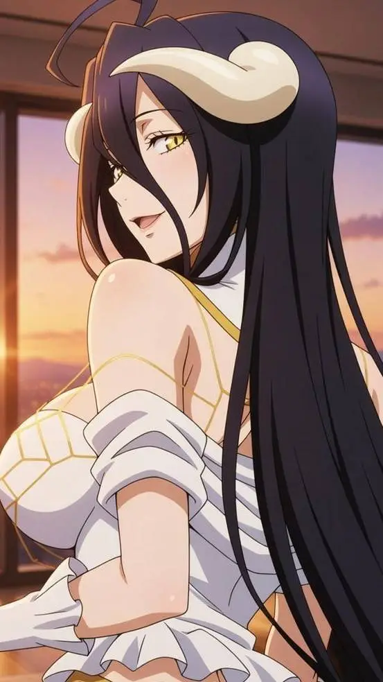 ai character: ALBEDO❤ background