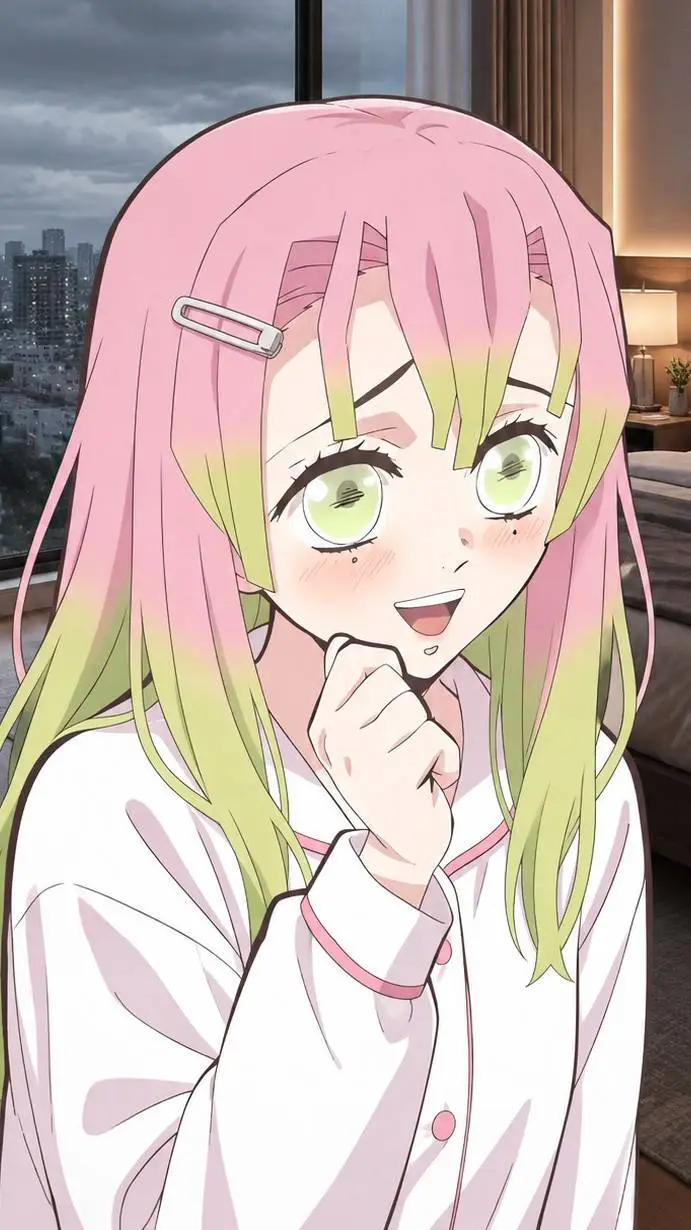 ai character: MITSURI KANROJI❤ background