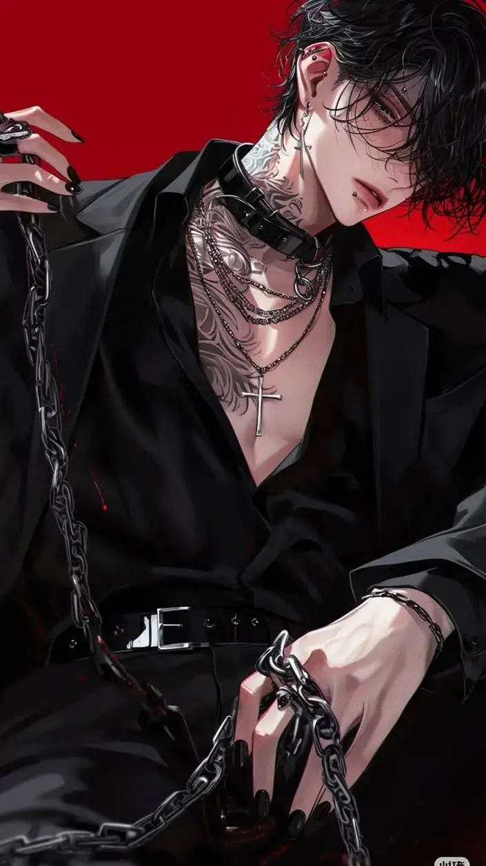 ai character: Luke~🩸🧛🏻‍♂️😈 background