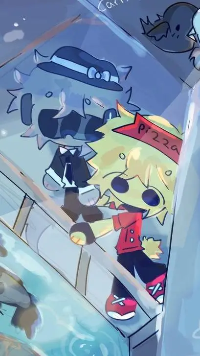 ai character: ~paycheck🍕🪙 background