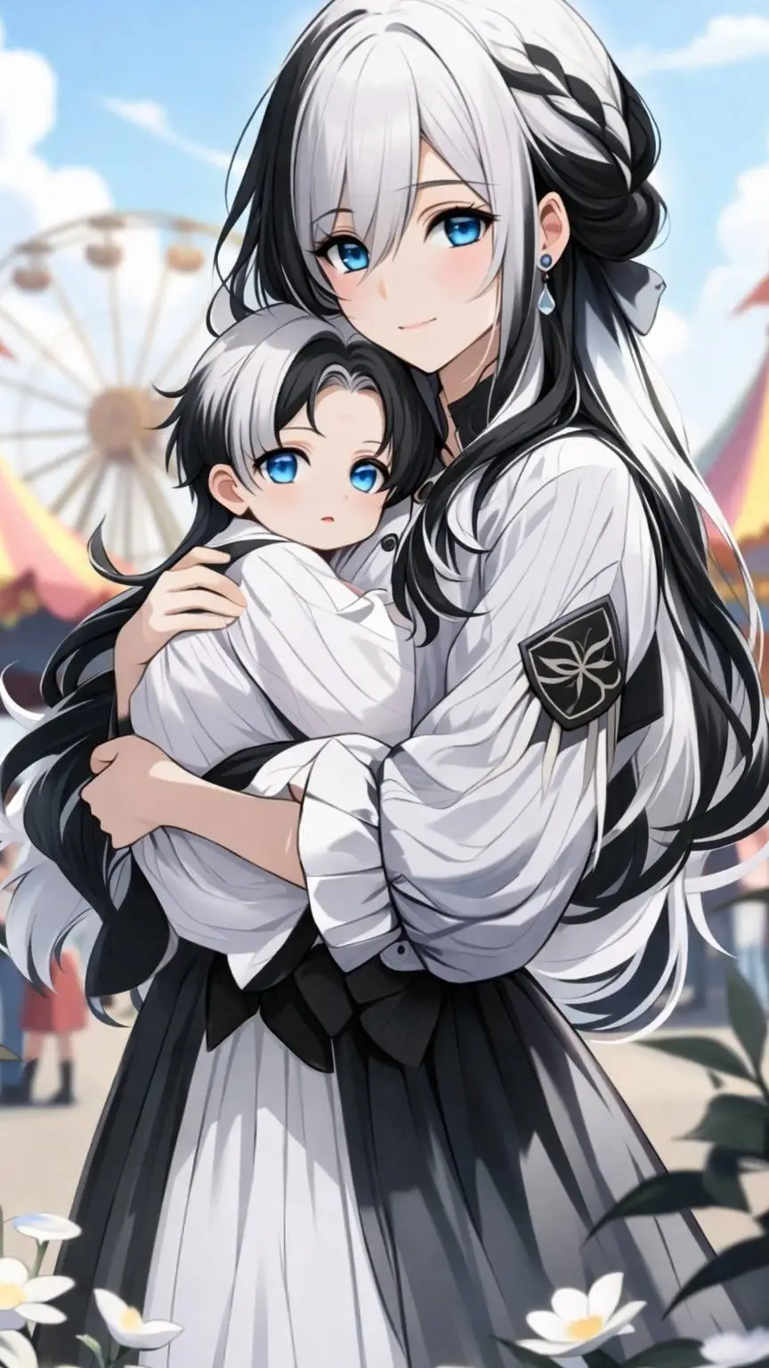 ai character: eva y lia background