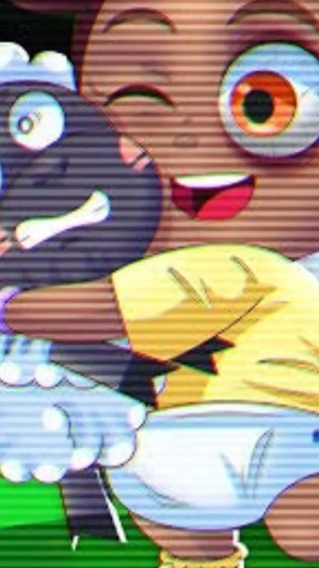 ai character: ATA as babies.. background