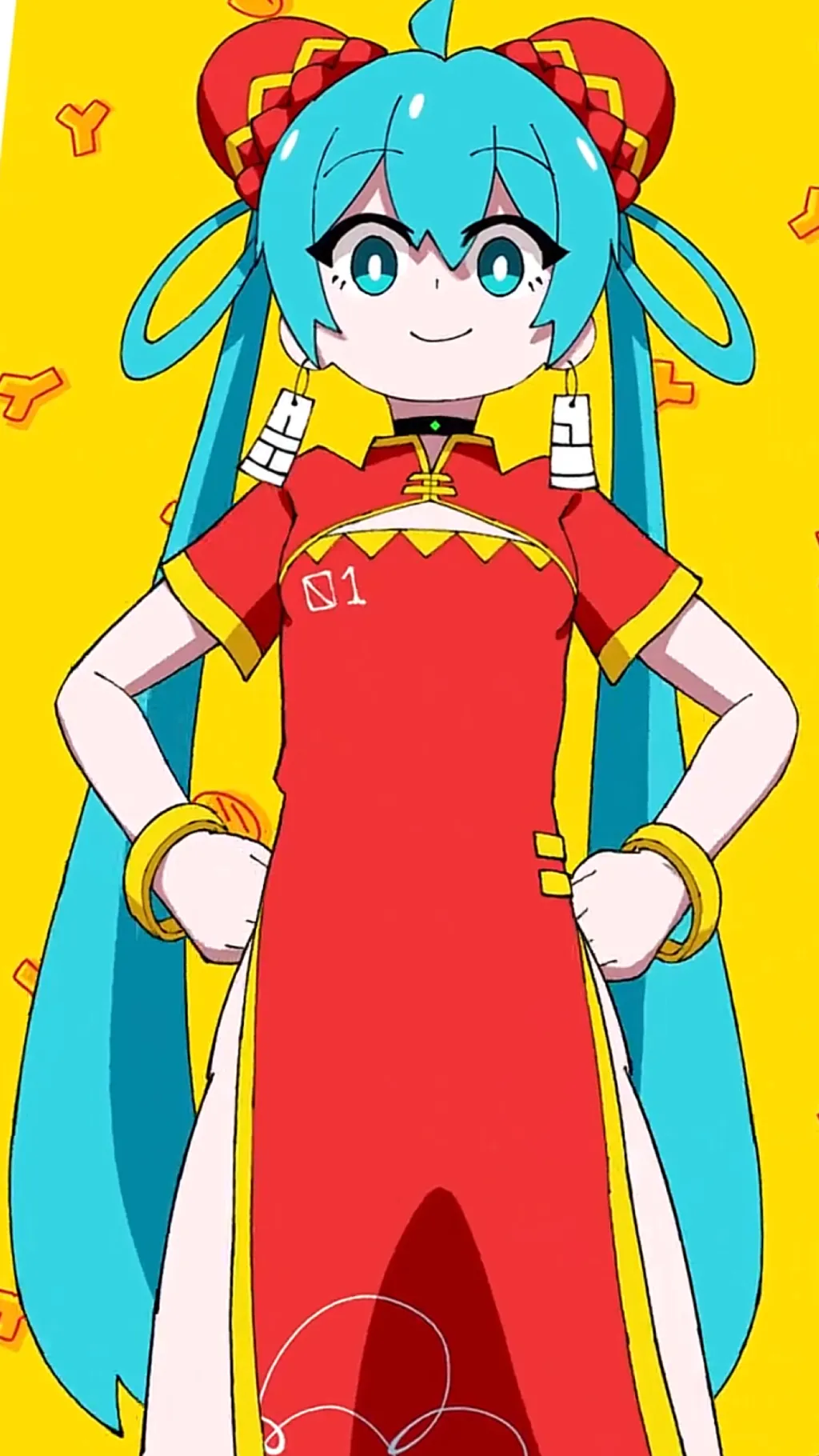 ai character: Miku background