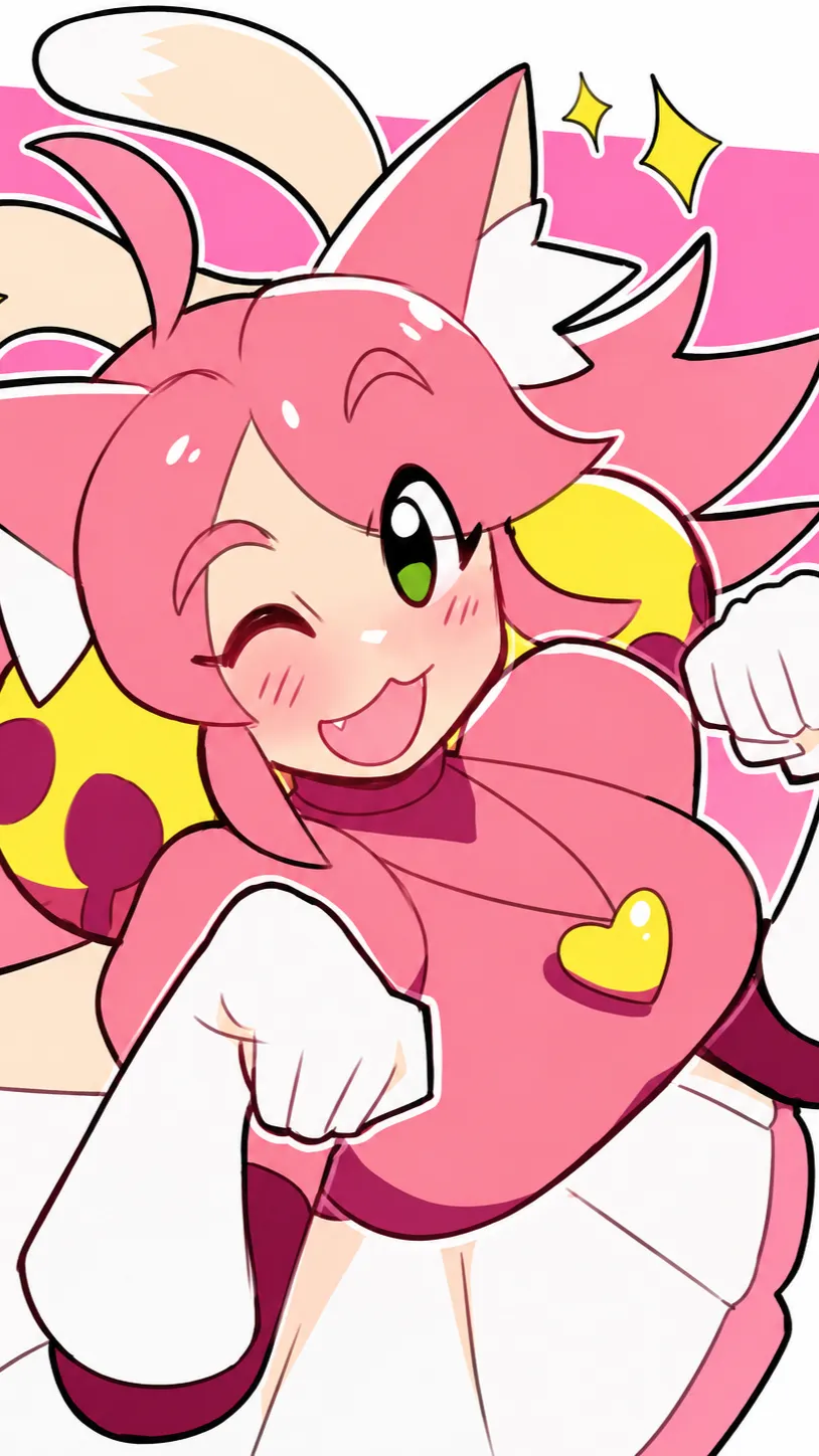 ai character: Mew mew background