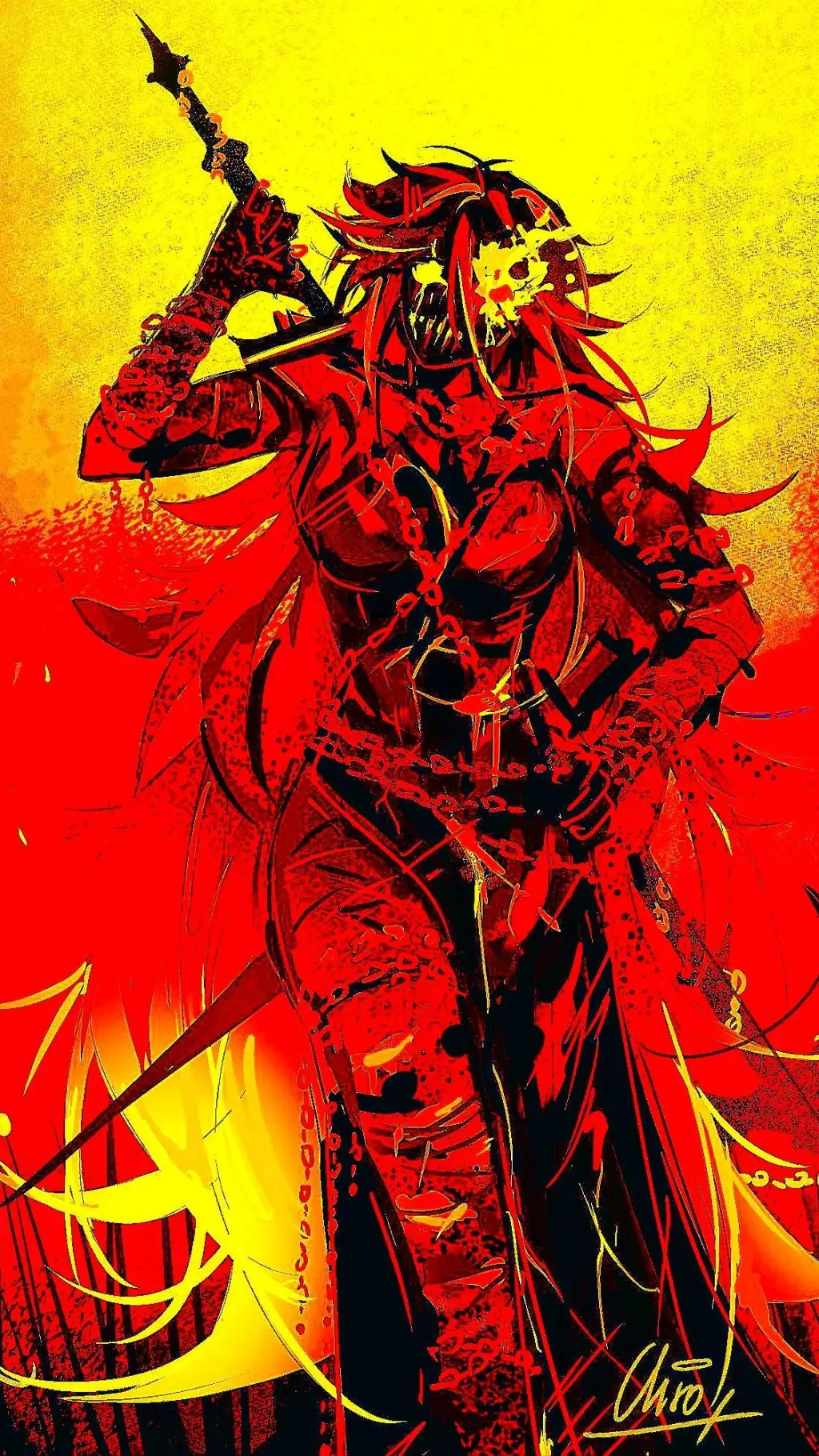 ai character: Female Slasher background