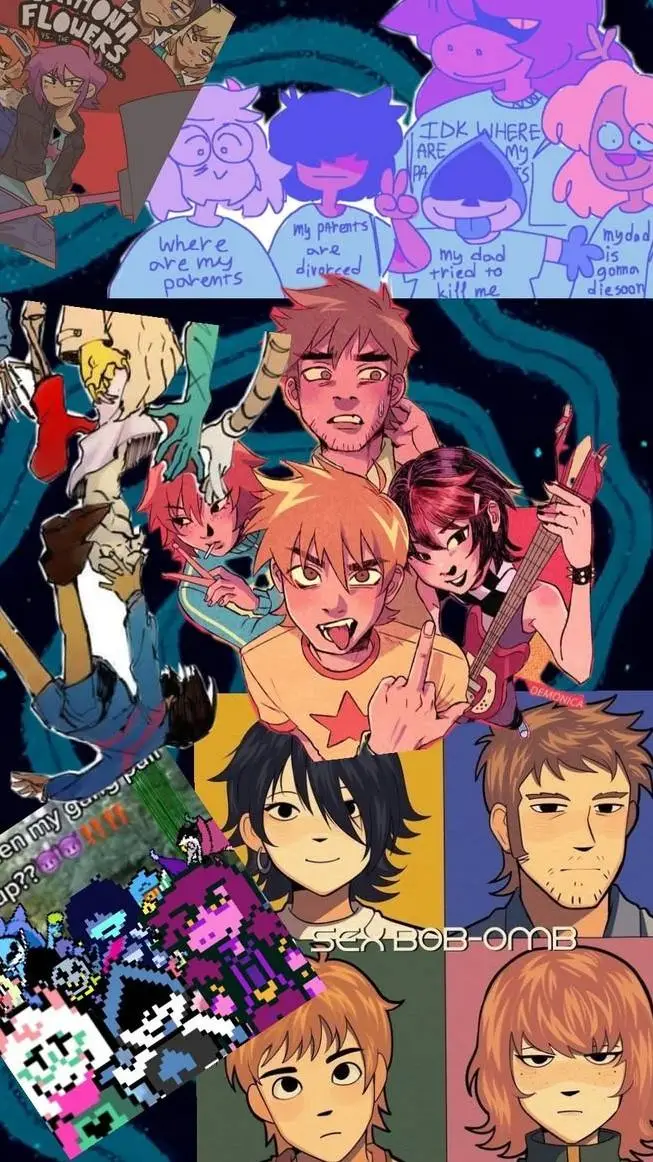 ai character: DELTARUNE×sfatw background