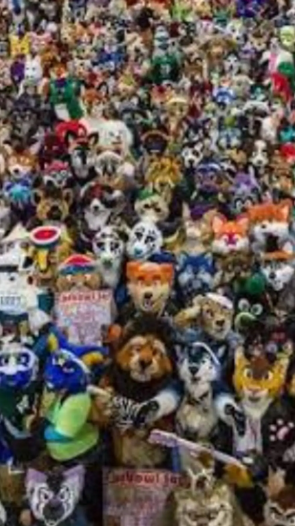 ai character: furry convention  background