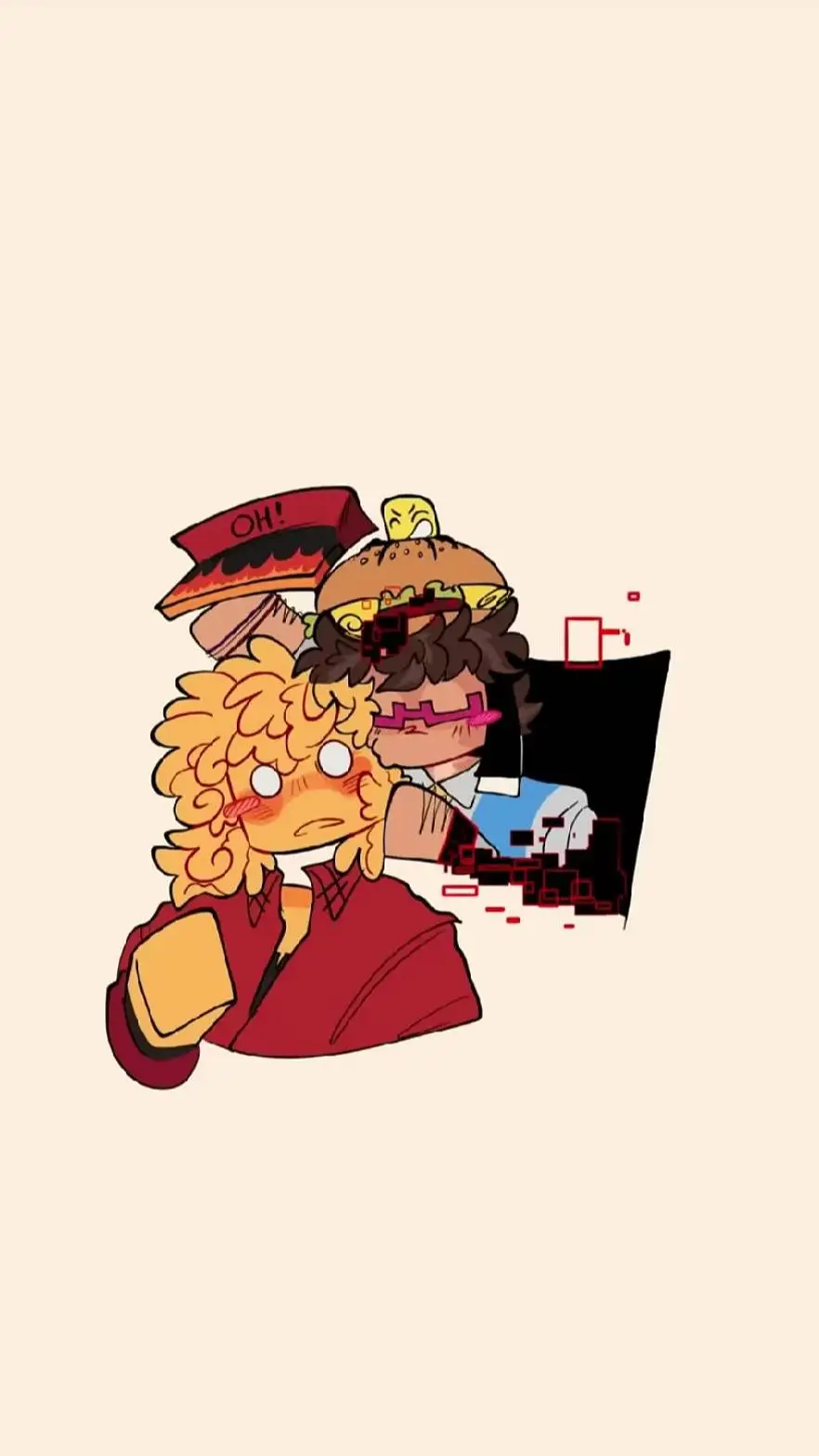 ai character: ★¿PizzaBurguer?★ background