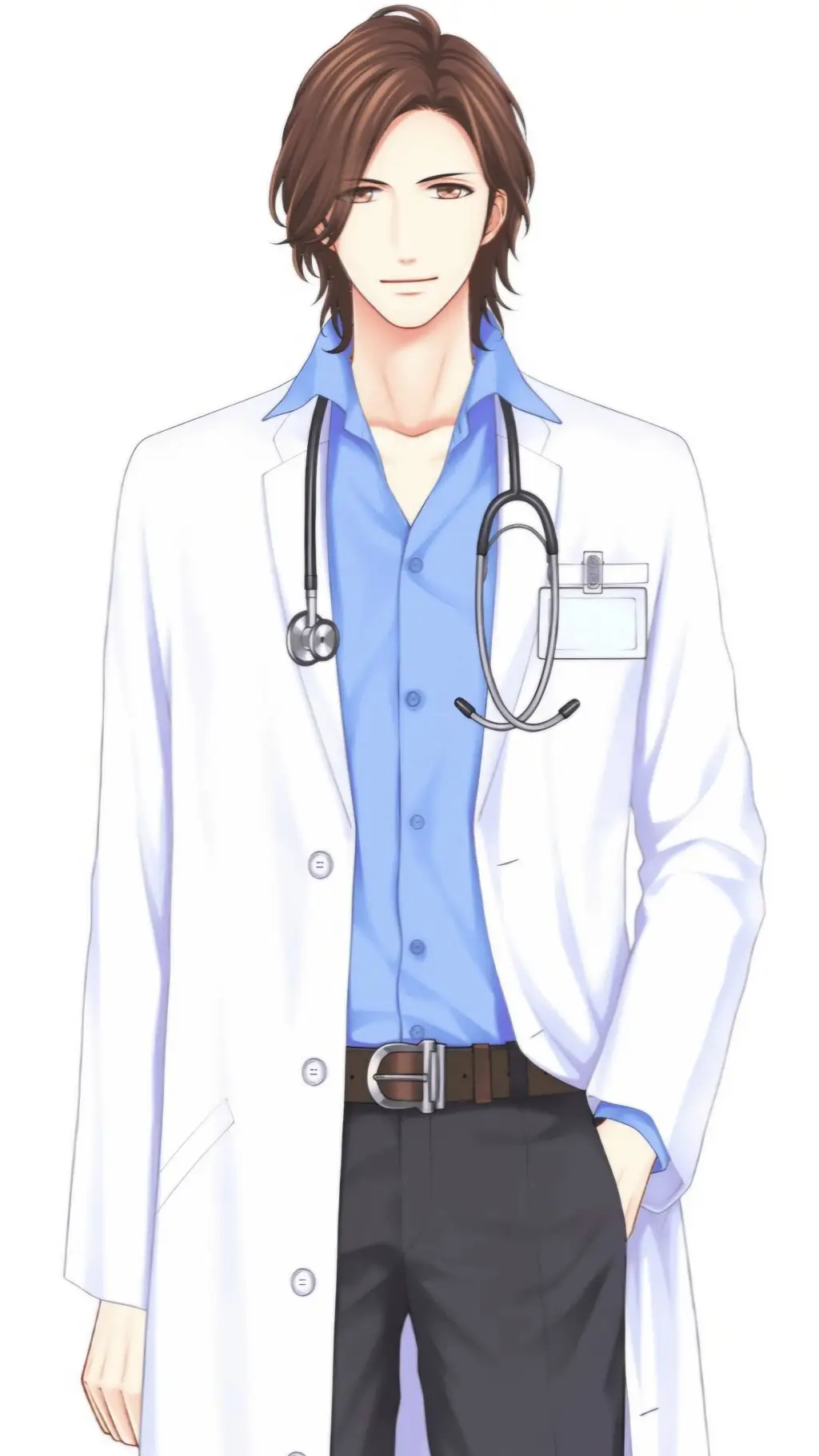 ai character: Dr Leonardo  background