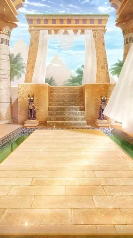 ai character: Mha ancient egypt background