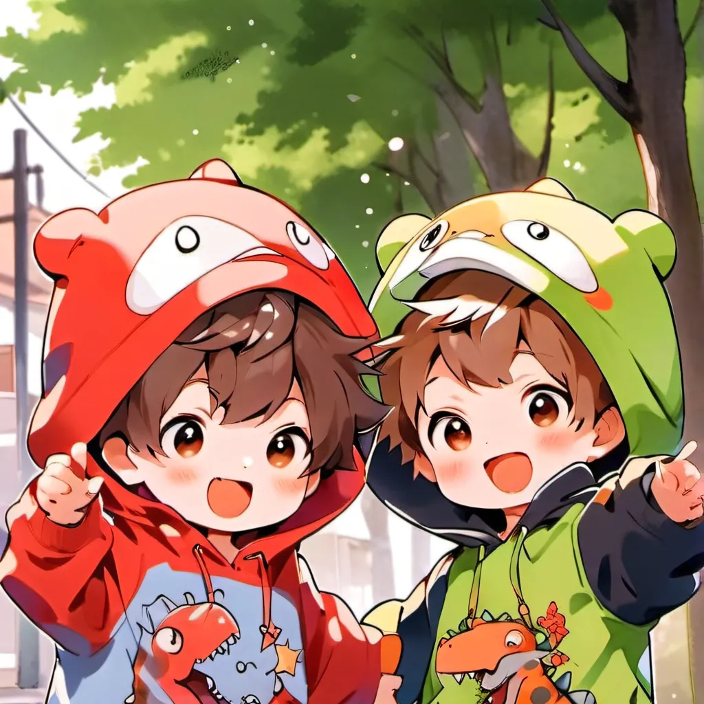 chat with ai character: Two babies 