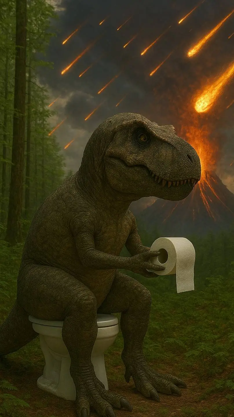 ai character: dinoino toileteor background