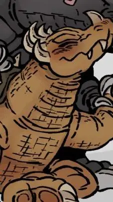ai character: Fem anguirus background