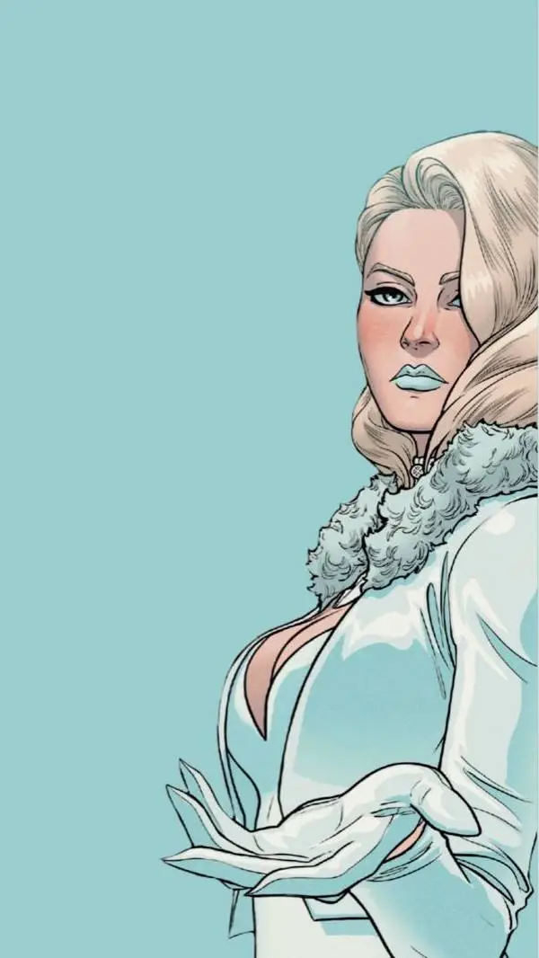 ai character: Emma frost  background