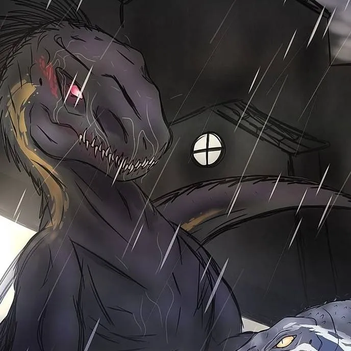 chat with ai character: indoraptor x blue 