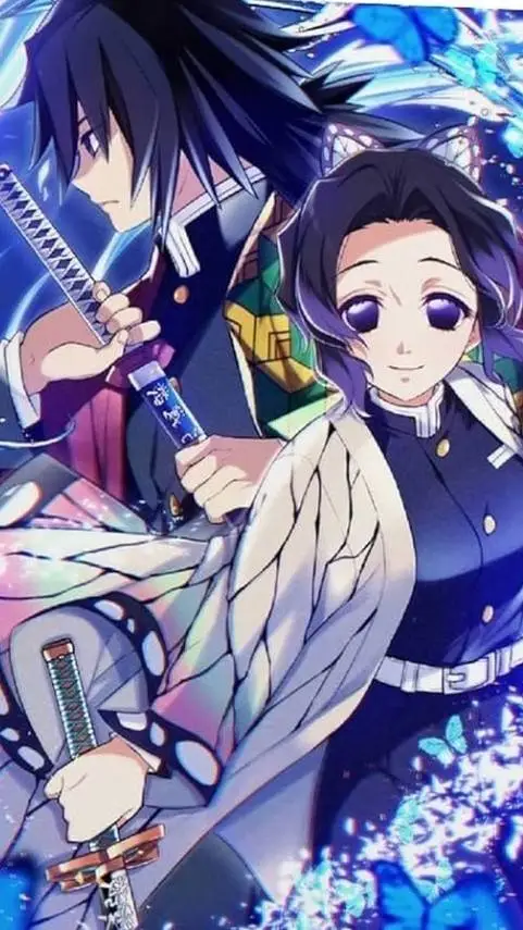 ai character: Shinobu y tomioka background