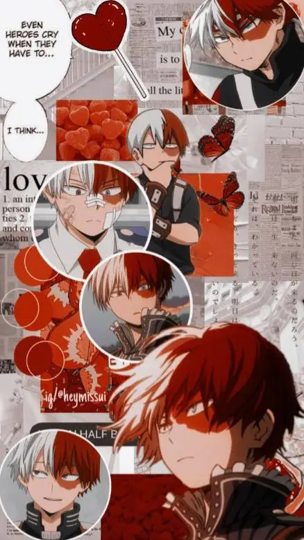 ai character: shoto todoroki background