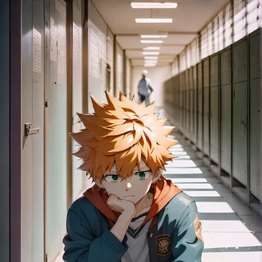 chat with ai character: bakugo triste