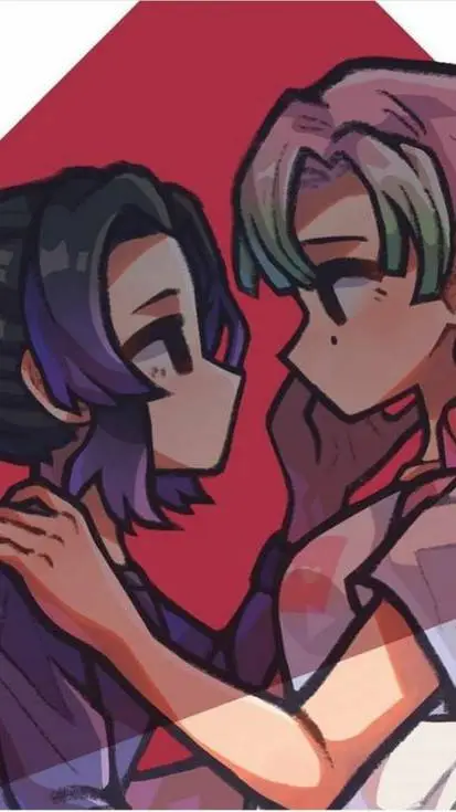 ai character: tu y mitsuri novia background