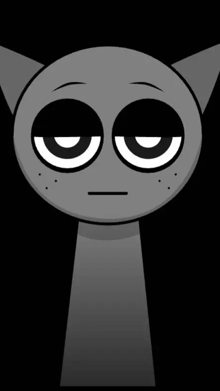 ai character: Gray background