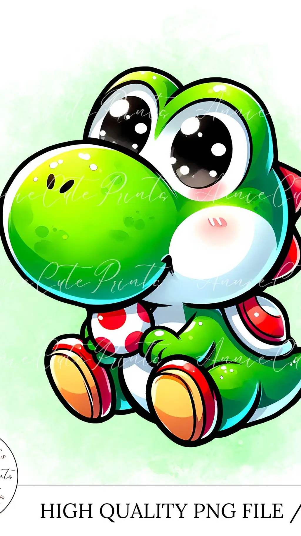 ai character: Baby Yoshi background