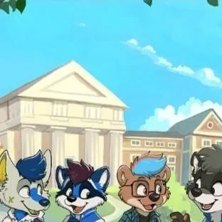 chat with ai character: furry school