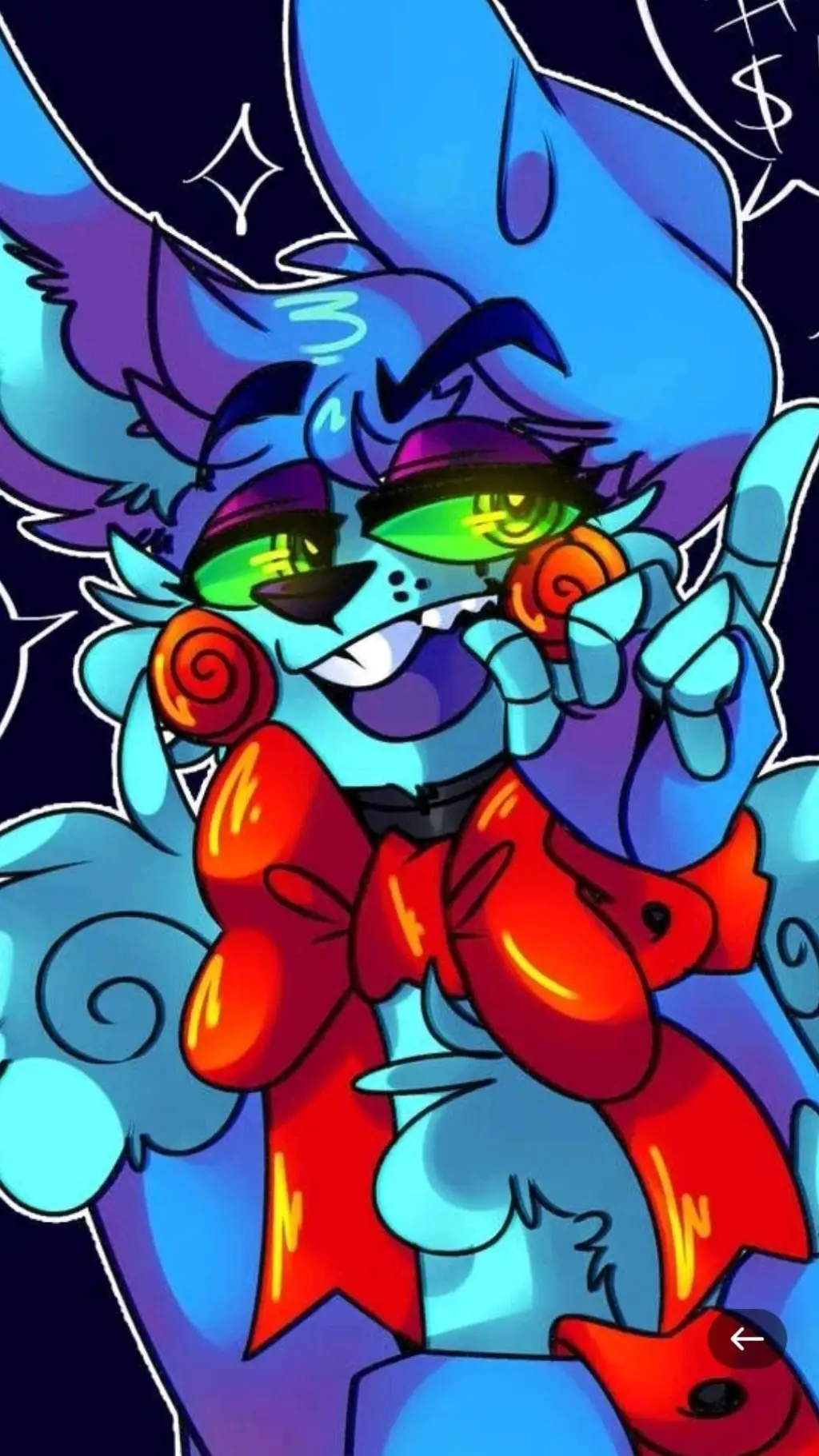 ai character: fnaf chaos. background
