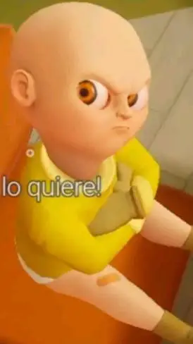 ai character: bebê de amarelo  background