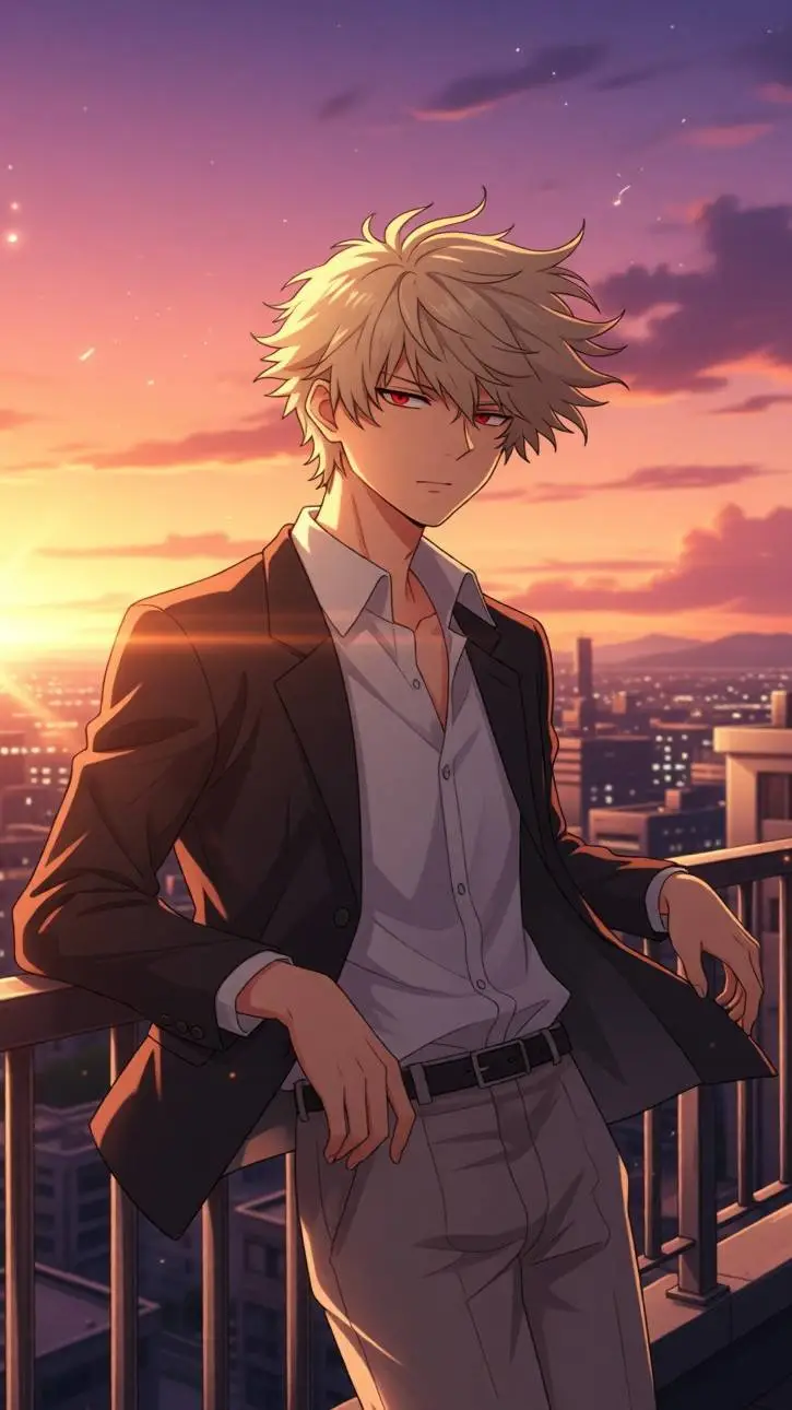 ai character: Bakugo l'mr de mvi background