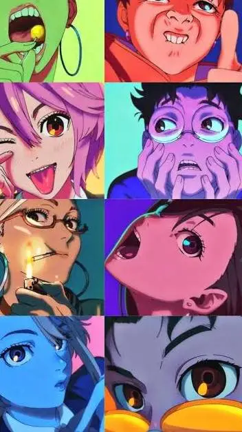 ai character: dan da dan  background