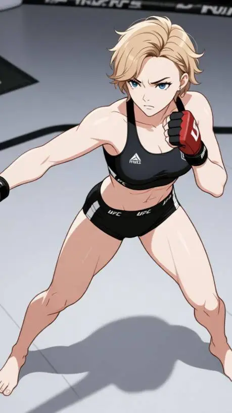 ai character: Amelia UFC fighter background