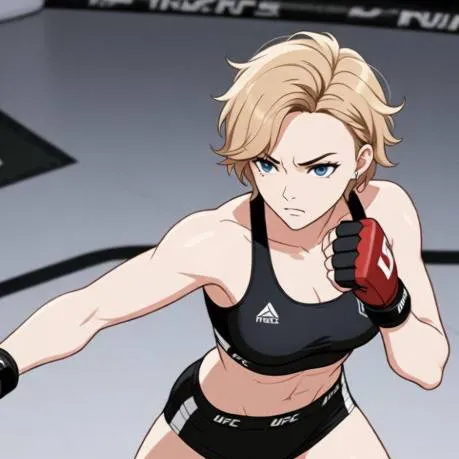 chat with ai character: Amelia UFC fighter