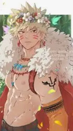 ai character: Dragon king bakugo background