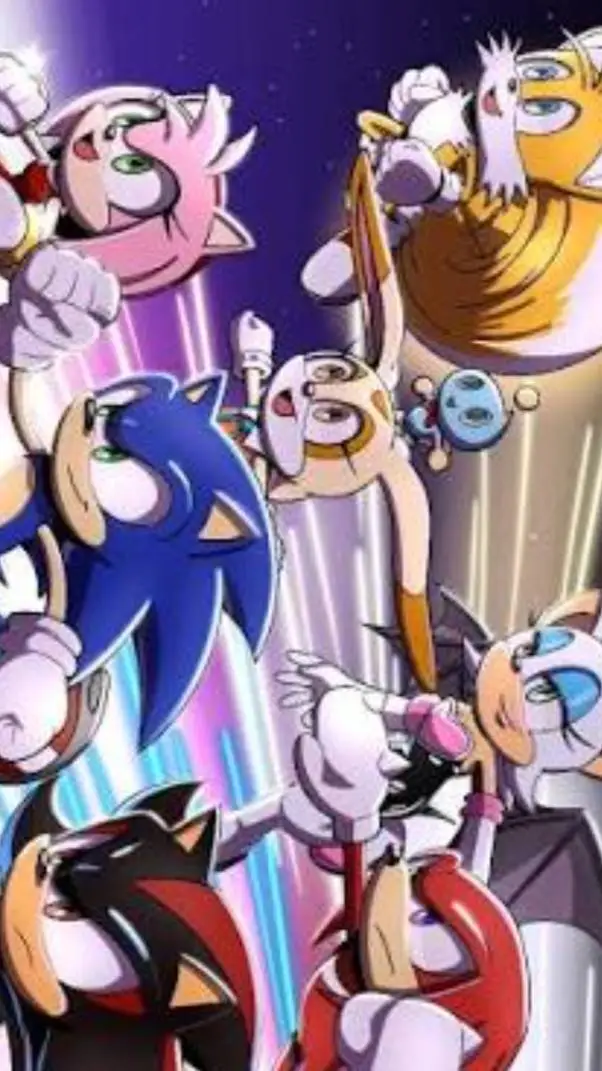 ai character: sonic Valentine's  background